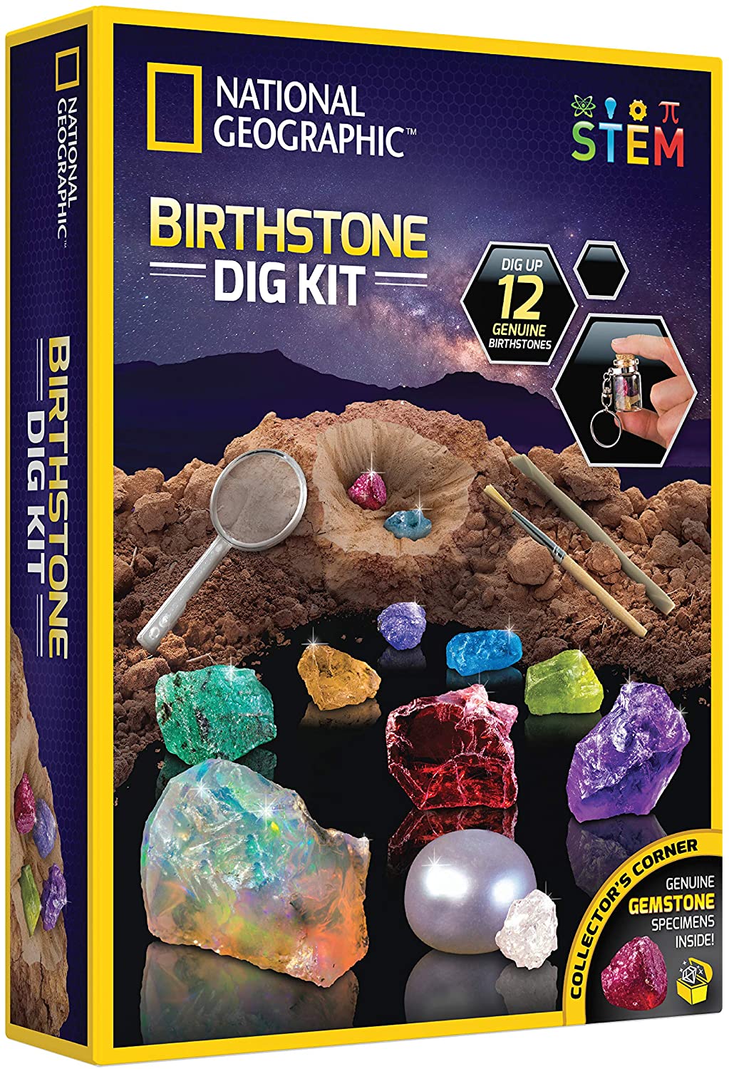 NATIONAL GEOGRAPHIC Birthstone Dig Kit – STEM Science Kit, Birthstones –